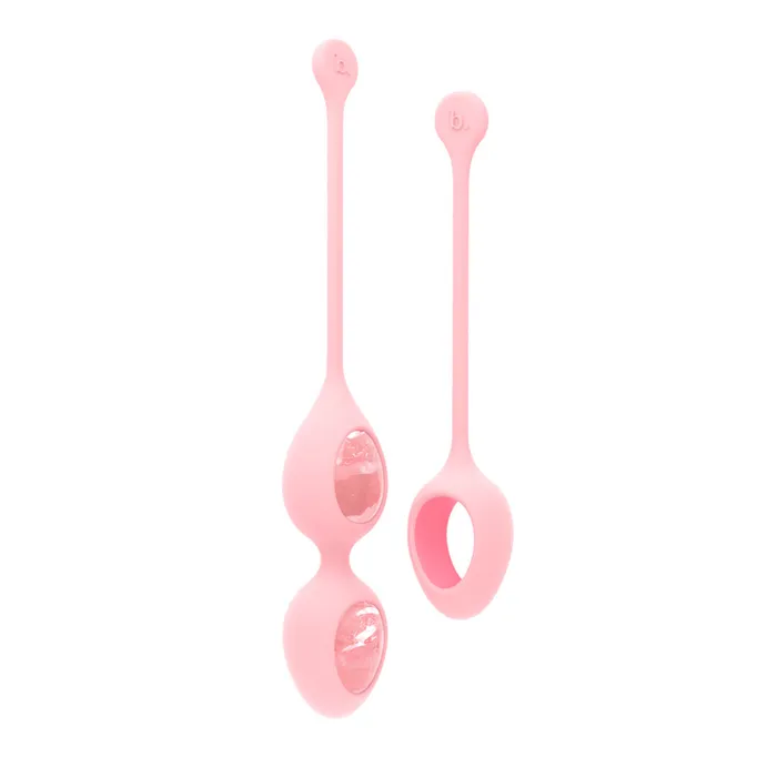 Female Sex Toys Biird Yonii 2Piece Rose Quartz Eggs Set Biird