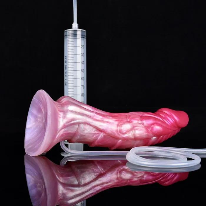 Female Sex Toys FAAK FAAK Squirting Curved Horse Penis Ribbed Ejaculation Dildo