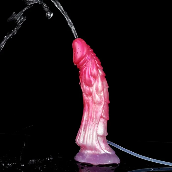 Female Sex Toys FAAK FAAK Squirting Curved Horse Penis Ribbed Ejaculation Dildo