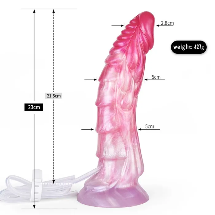 Female Sex Toys FAAK FAAK Squirting Curved Horse Penis Ribbed Ejaculation Dildo