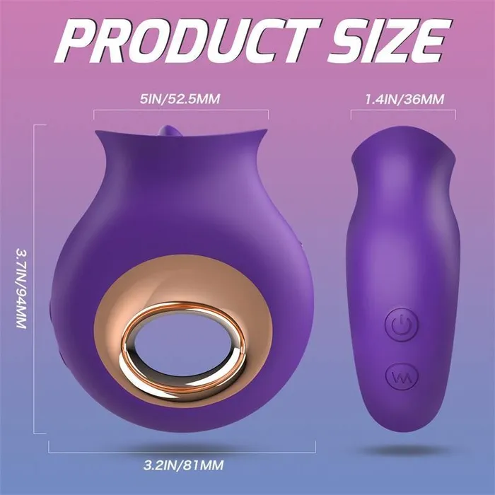 Female Sex Toys PHANXY PHANXY 2 in 1 Licking Vibrating Tongue Vibrator clitoral vibrator