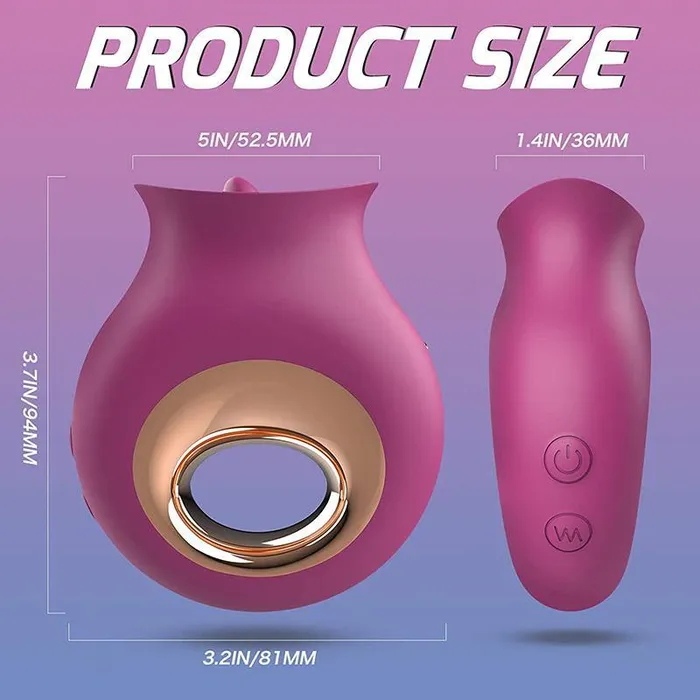Female Sex Toys PHANXY PHANXY 2 in 1 Licking Vibrating Tongue Vibrator clitoral vibrator