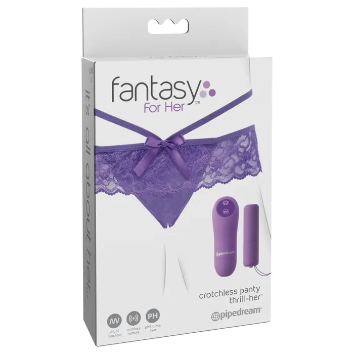 Female Sex Toys Pipedream Fantasy for Her Crotchless Panty ThrillHer Female Sex Toys Pipedream Fantasy for Her Crotchless Panty ThrillHer