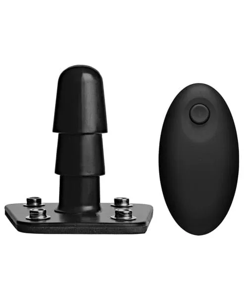 Female Sex Toys VacULock Vibrating Remote Plug with Snaps Black Doc Johnson Female Sex Toys VacULock Vibrating Remote Plug with Snaps Black Doc Johnson