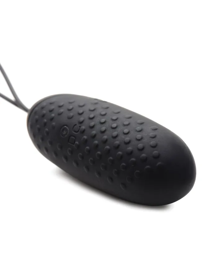 Female Sex Toys XR Brands Bang 28X Nubbed Silicone Egg with Remote Control Black Female Sex Toys XR Brands Bang 28X Nubbed Silicone Egg with Remote Control Black