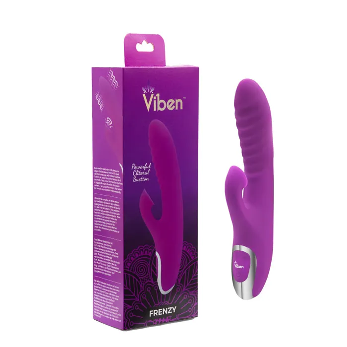 Frenzy Rabbit Vibe With Clitoral Suction Berry Viben Female Sex Toys Frenzy Rabbit Vibe With Clitoral Suction Berry Viben Female Sex Toys