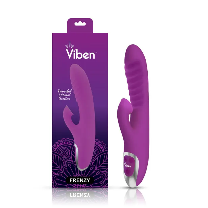 Frenzy Rabbit Vibe With Clitoral Suction Berry Viben Female Sex Toys Frenzy Rabbit Vibe With Clitoral Suction Berry Viben Female Sex Toys