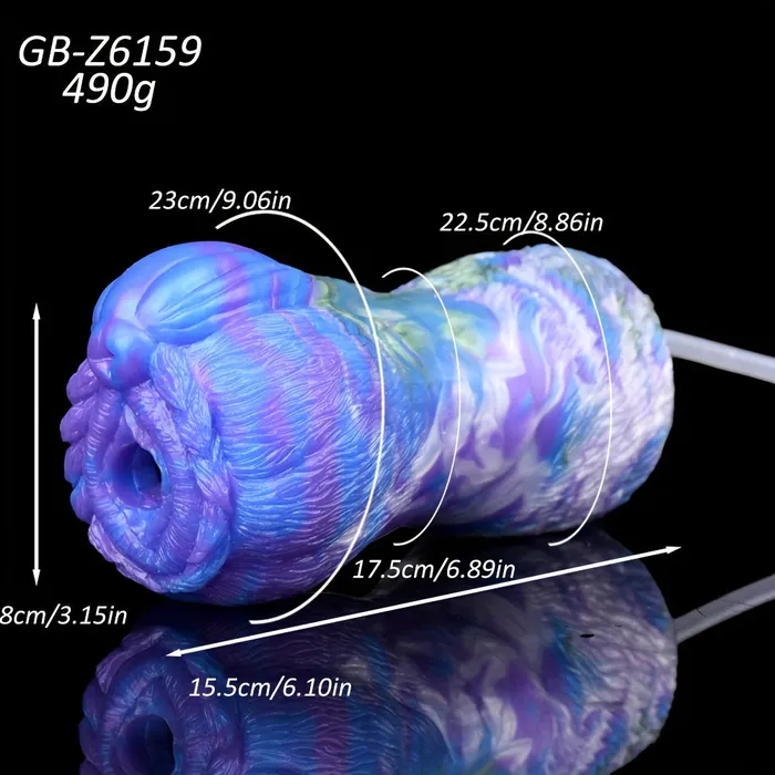 FRRK Exotic Beast Min Wolf Silicone Pocket Pussy Penis Exercise Masturbator Male Sex Toys