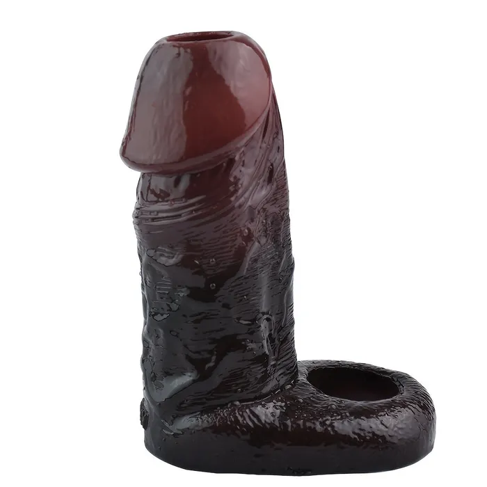 FRRK Male Sex Toys S8105 Silicone Realistic Hollow Dildo Penis Sleeve With Penis Ring