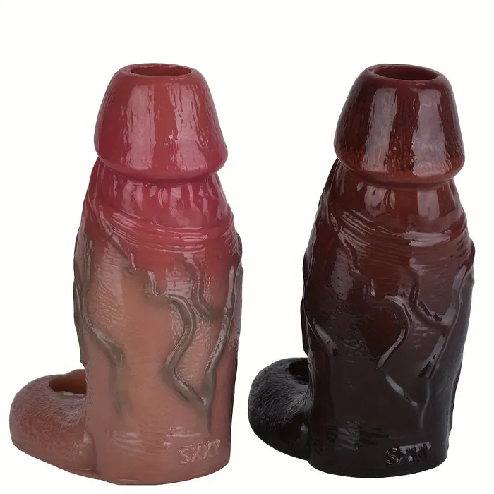 FRRK Male Sex Toys S8111 Openended Penis Sleeve With Antidrop Ring Hollow Dildo
