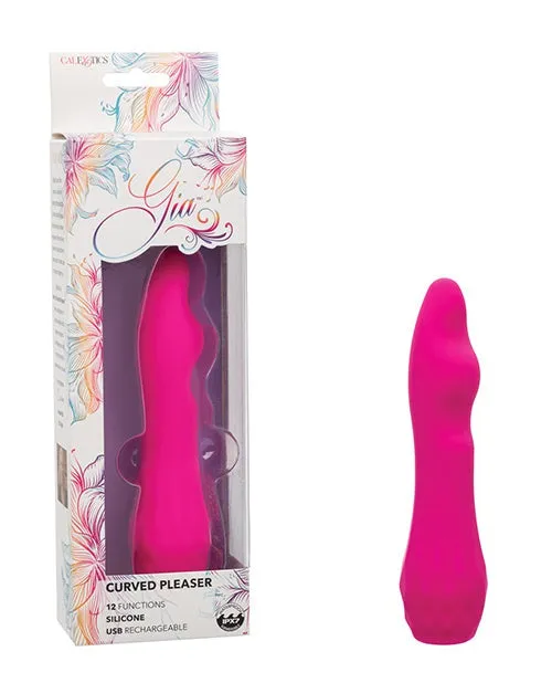 Gia Curved Pleaser Pink CalExotics Vibrators