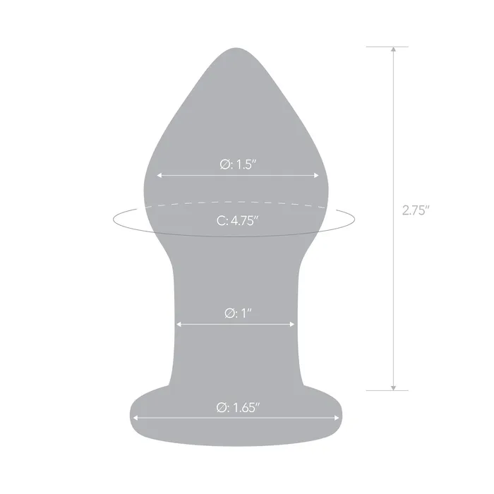 Gls Anal Amethyst Rain Butt Plug