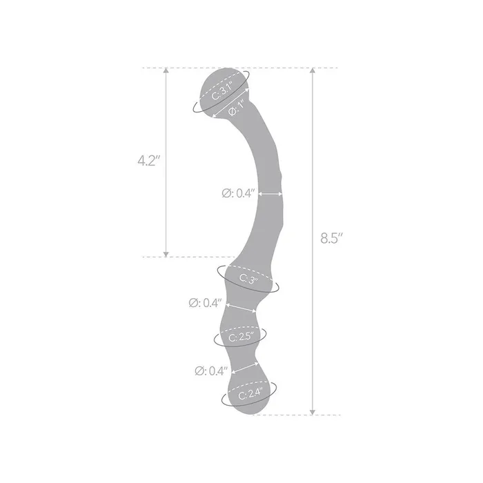 Gls Dildos Mystic Flower Artisanal Double Ended Dildo