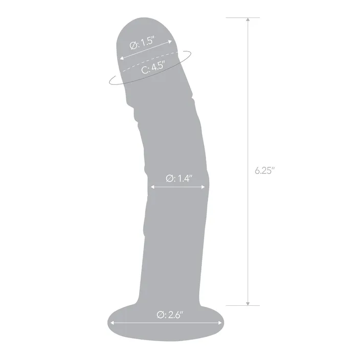 Gls Female Sex Toys 7 Curved Realistic Dildo with Veins