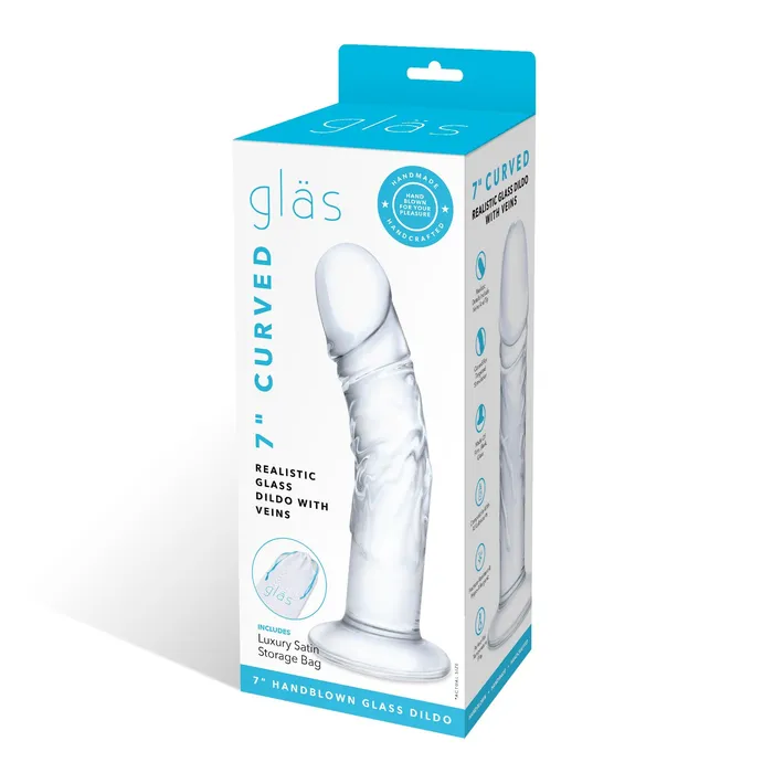 Gls Female Sex Toys 7 Curved Realistic Dildo with Veins