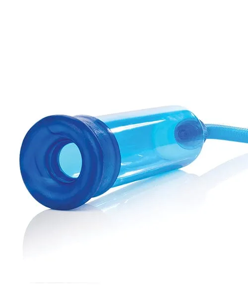 Head Coach Erection Pump Blue CalExotics Male Sex Toys Head Coach Erection Pump Blue CalExotics Male Sex Toys