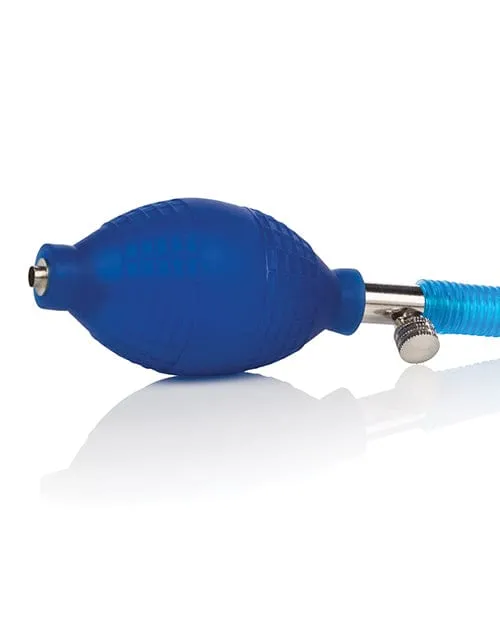 Head Coach Erection Pump Blue CalExotics Male Sex Toys Head Coach Erection Pump Blue CalExotics Male Sex Toys