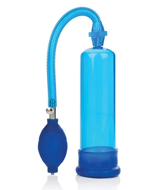 Head Coach Erection Pump Blue CalExotics Male Sex Toys Head Coach Erection Pump Blue CalExotics Male Sex Toys