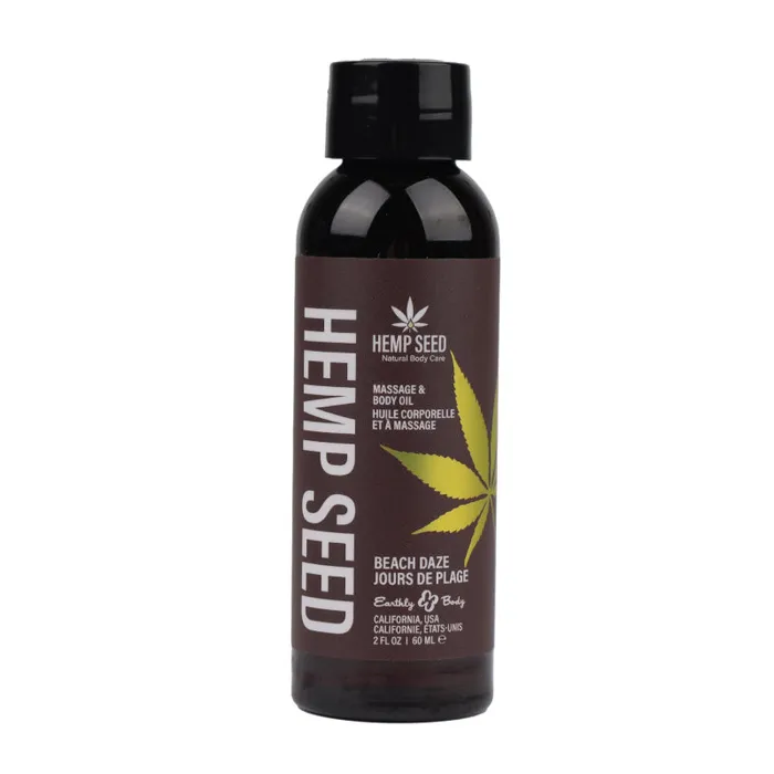 Hemp Seed Massage and Body Oil Beach Daze Earthly Body Couples