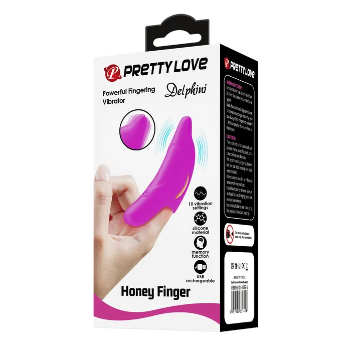 honeysx Vibrators PRETTY LOVE Delphini 10 Vibration Finger Vibrators