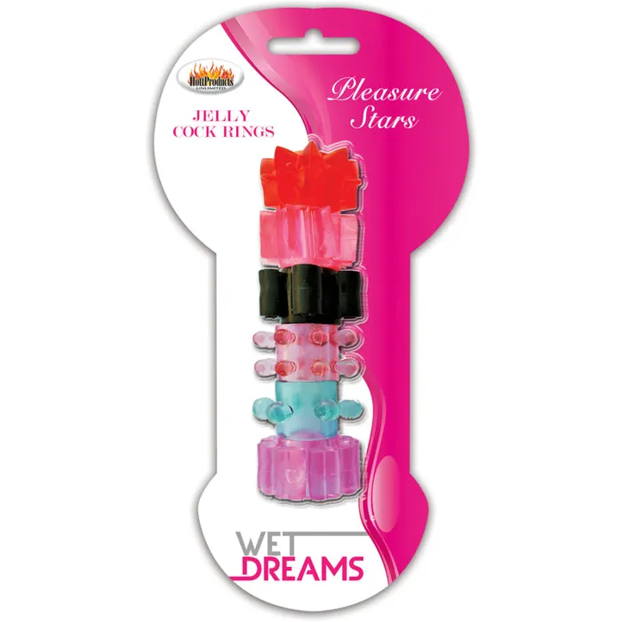Hott Products Dildos Pleasure Stars Jelly Cock Rings