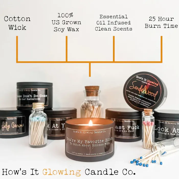Hows It Glowing Candle Co Vibrators Youre My Favorite Thing To Do Soy Candle