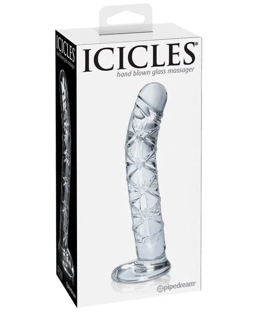 Icicles Hand Blown Glass G Spot Dong Pipedream Products Dildos