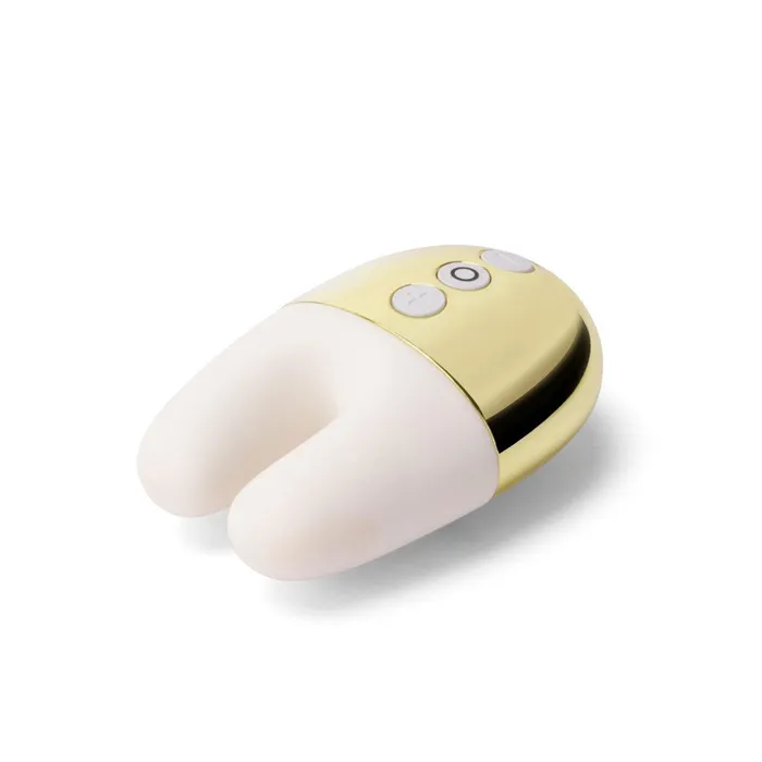 Le Wand Vibrators Le Wand Chrome Double Vibe Limited Edition WhiteGold