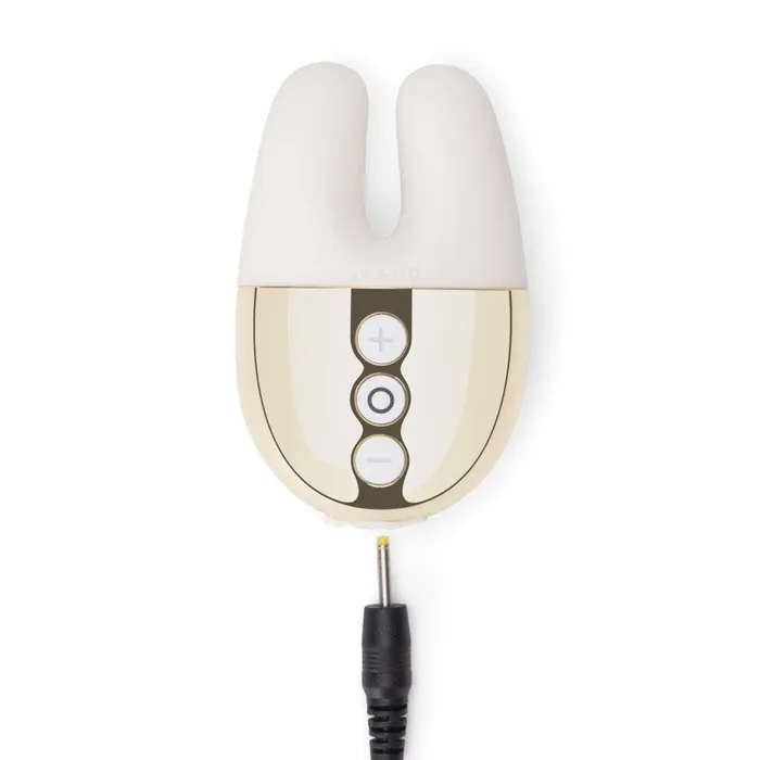 Le Wand Vibrators Le Wand Chrome Double Vibe Limited Edition WhiteGold