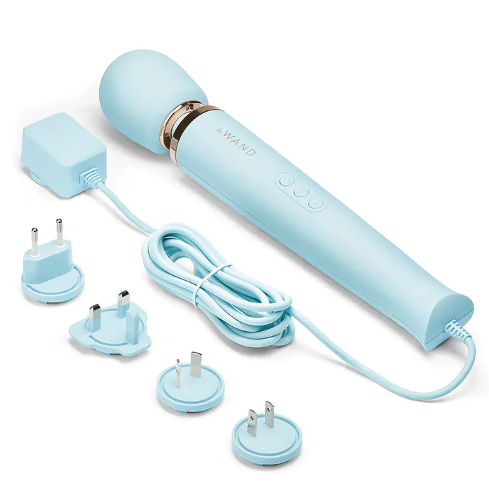 Le Wand Vibrators Le Wand Corded Massager Blue