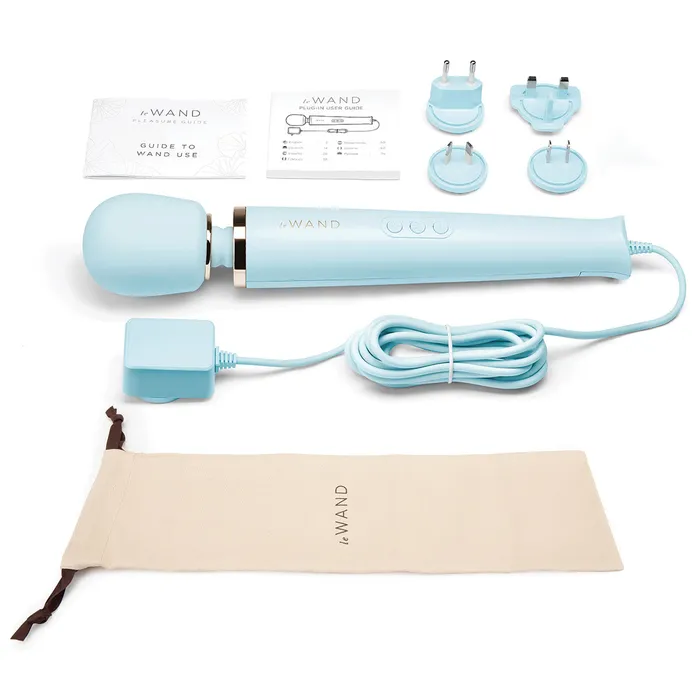 Le Wand Vibrators Le Wand Corded Massager Blue
