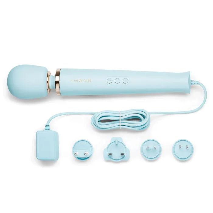 Le Wand Vibrators Le Wand Corded Massager Blue