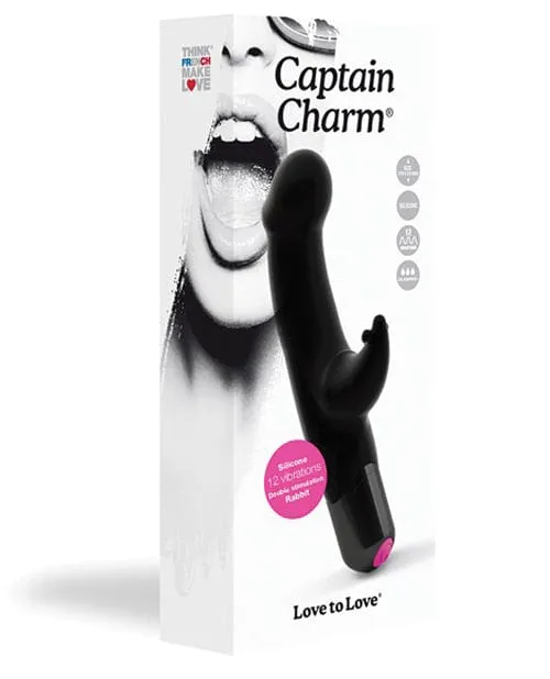 Love To Love Vibrators Love To Love Captain Charm Rabbit Black