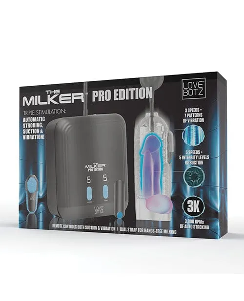 Lovebotz The Milker Pro Edition Clear Lovebotz Dildos