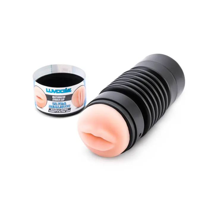 Luvdollz UltraRealistic DoubleEntry Pussy Blow Job Masturbator Cup Luvdollz Male Sex Toys