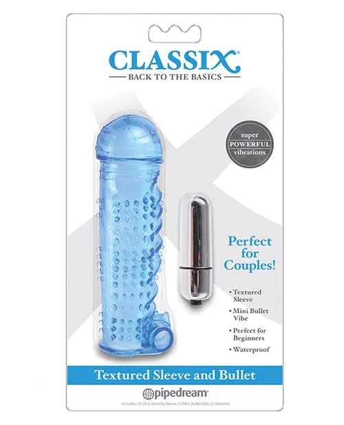 Male Sex Toys Pipedream Products Classix Textured Sleeve Bullet Male Sex Toys Pipedream Products Classix Textured Sleeve Bullet