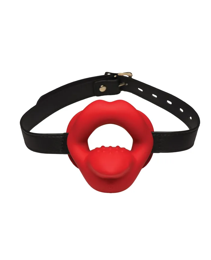 Master Series Vibrating Sissy Mouth Gag Red Master Series Male Sex Toys