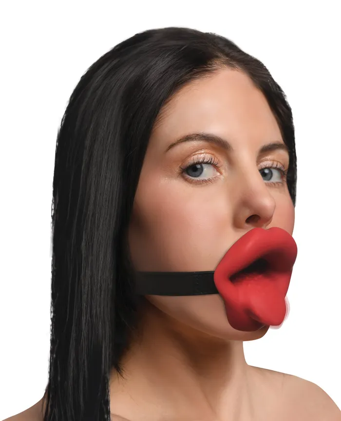 Master Series Vibrating Sissy Mouth Gag Red Master Series Male Sex Toys