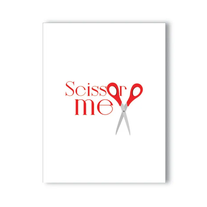 Naughty Kards Vibrators Scissor Me Adult Greeting Card by NaughtyKards