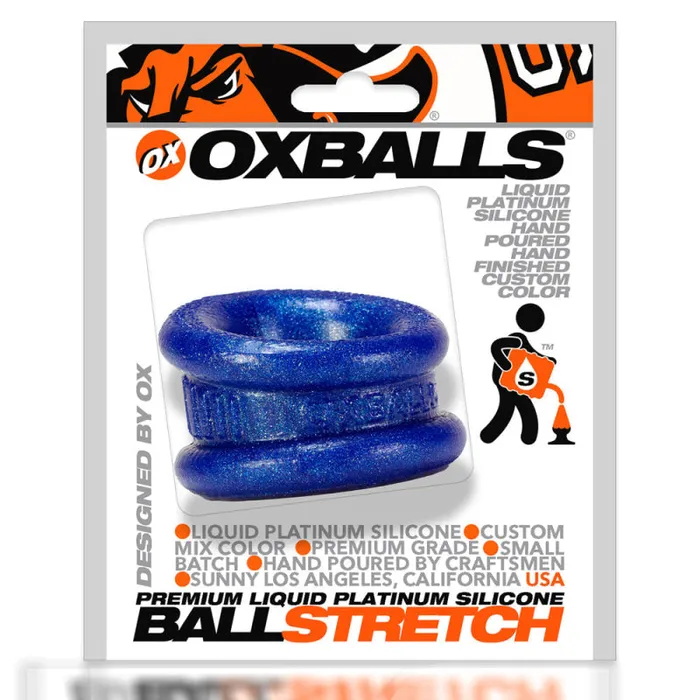 Oxballs Dildos Neo 125 Inch Short Ball Stretcher Squishy Silicon Blue Balls Oxballs Dildos Neo 125 Inch Short Ball Stretcher Squishy Silicon Blue Balls