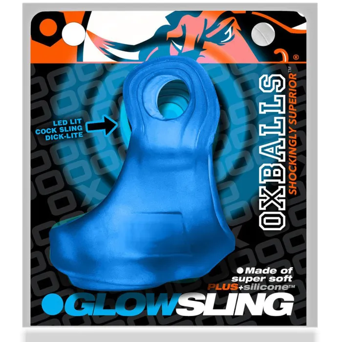 Oxballs Vibrators Glowsling Cocksling Led Blue Ice Oxballs Vibrators Glowsling Cocksling Led Blue Ice