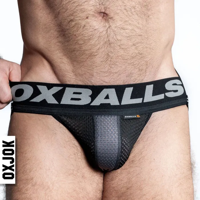 Oxjok Anal Airmesh Upthrust SliderStrap Jock Tar Black Small Oxjok Anal Airmesh Upthrust SliderStrap Jock Tar Black Small
