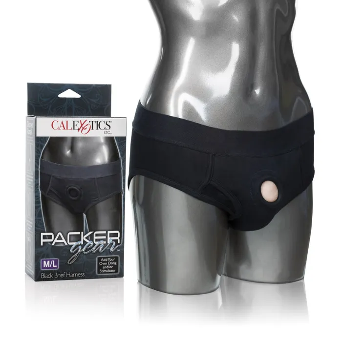 Packer Gear Brief Harness Mediumlarge Black CalExotics Mens Underwear