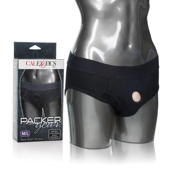 Packer Gear Brief Harness Mediumlarge Black CalExotics Mens Underwear Packer Gear Brief Harness Mediumlarge Black CalExotics Mens Underwear