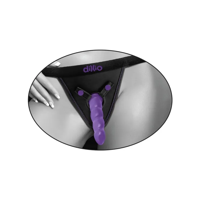 Pipedream Female Sex Toys Dillio Purple Perfect Fit Harness Pipedream Female Sex Toys Dillio Purple Perfect Fit Harness