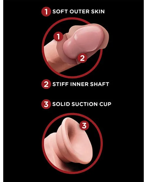 Pipedream Products Dildos King Cock Plus Triple Density Cock with Swinging Balls