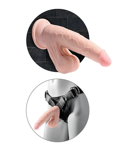 Pipedream Products Dildos King Cock Plus Triple Density Cock with Swinging Balls