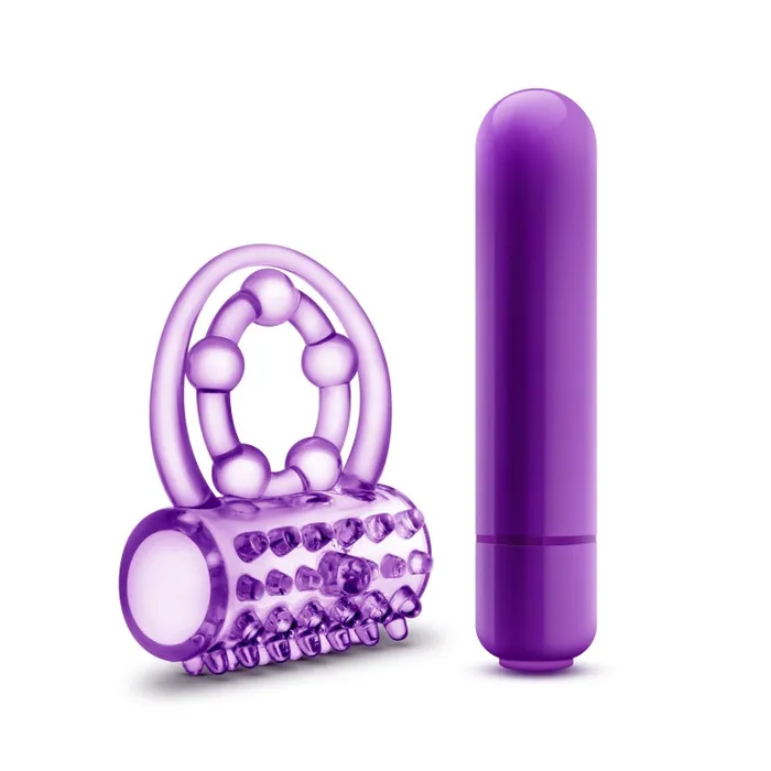 Play With Me the Player Vibrating Double Strap Ring Purple Blush Novelties Couples Play With Me the Player Vibrating Double Strap Ring Purple Blush Novelties Couples