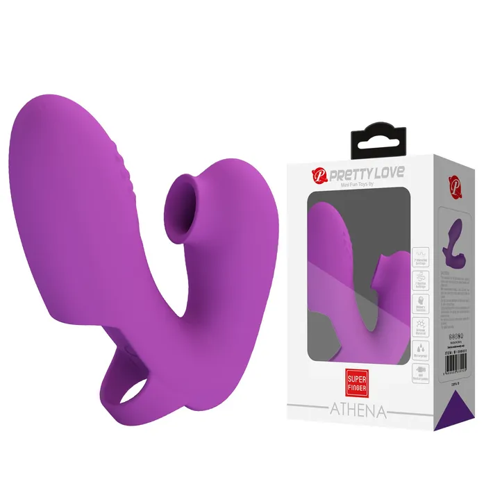 PRETTY LOVE 7 Frequency vibration sucking Finger Vibrator honeysx Vibrators