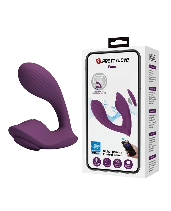 Pretty Love Franz Magnetic AppControlled Panty Vibe Purple Pretty Love Vibrators